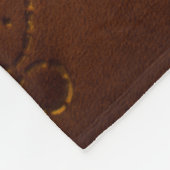 Couverture Polaire Motif d'une porte en cuir véritable porte d'entrée (Coin)