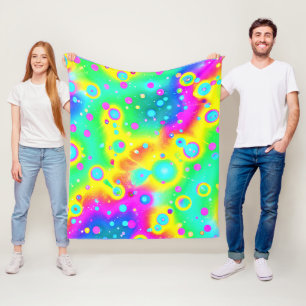 Couverture Polaire Motif dynamique Neon Blaze