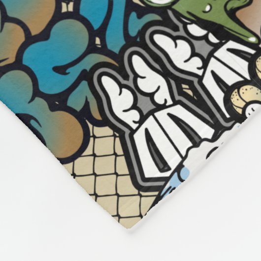 Couverture Polaire Motif dynamique urbain d'art de graffiti d'art de (Coin)
