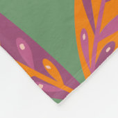 Couverture Polaire Motif Earthy Feather (Coin)