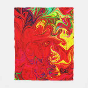 Couverture Polaire Motif Éclat de Couleur Énergique