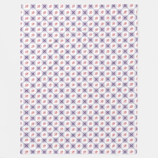 Couverture Polaire Motif élégant (Devant)
