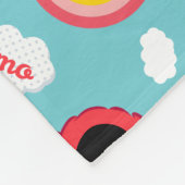 Couverture Polaire Motif Elmo et Arcs-en-ciel (Coin)