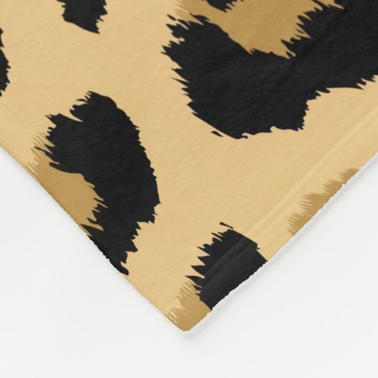 Couverture Polaire Motif Empreinte de léopard (Coin)