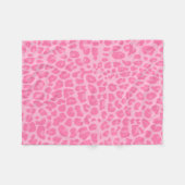 Couverture Polaire Motif empreinte de léopard rose clair (Devant (Horizontal))