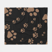 Couverture Polaire Motif Empreinte de patte adorable (Devant (Horizontal))
