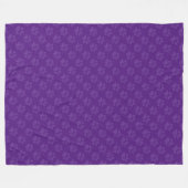 Couverture Polaire Motif Empreinte de patte pourpre (Devant (Horizontal))