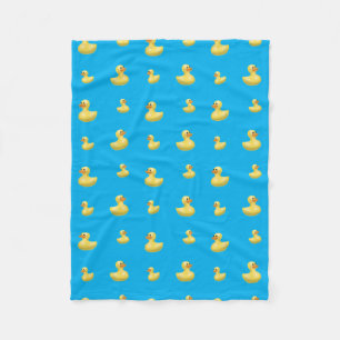 Couverture Polaire Motif en caoutchouc de canard de bleu de ciel
