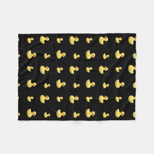 Couverture Polaire Motif en caoutchouc noir de canard (Devant (Horizontal))