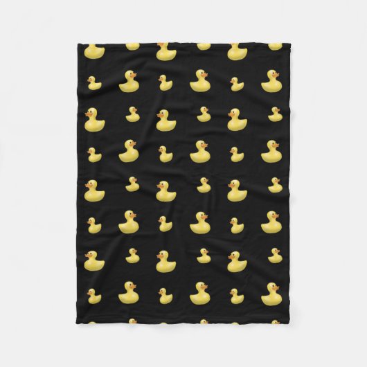 Couverture Polaire Motif en caoutchouc noir de canard (Devant)