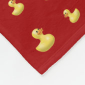 Couverture Polaire Motif en caoutchouc rouge nommé personnalisé de (Coin)