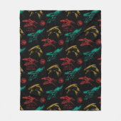 Couverture Polaire Motif en chef Dragon (Devant)