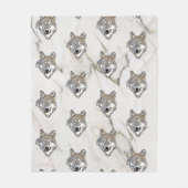 Couverture Polaire Motif en chef Wolf (Devant)