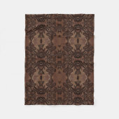 Couverture Polaire Motif en cuir Fleur De Lis (Devant)