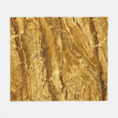 Couverture Polaire Motif en marbre d'or naturel (Devant (Horizontal))