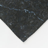 Couverture Polaire Motif en marbre noir (Coin)