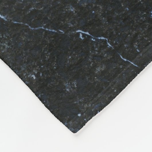 Couverture Polaire Motif en marbre noir (Coin)