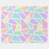 Couverture Polaire Motif en mosaïque arc-en-ciel Pastel (Devant (Horizontal))