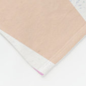 Couverture Polaire Motif en mosaïque arc-en-ciel Pastel (Coin)