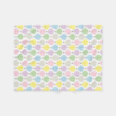 Couverture Polaire Motif en pastel chaud de ballon à air (Devant (Horizontal))