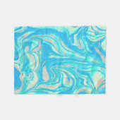 Couverture Polaire Motif en pierre de marbre coloré (Devant (Horizontal))