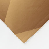 Couverture Polaire Motif en polygone doré de luxe (Coin)