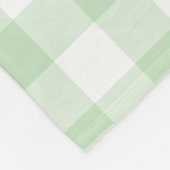 Couverture Polaire Motif En vichy de Mint Green (Coin)