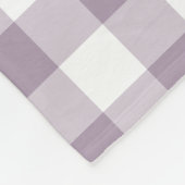 Couverture Polaire Motif En vichy violet (Coin)