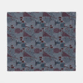 Couverture Polaire Motif ensorcelant d'Halloween au clair de lune (Devant (Horizontal))