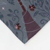 Couverture Polaire Motif ensorcelant d'Halloween au clair de lune (Coin)