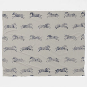 Couverture Polaire Motif équestre classique