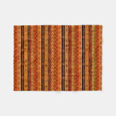 Couverture Polaire Motif ethnique africain rayé. (Devant (Horizontal))