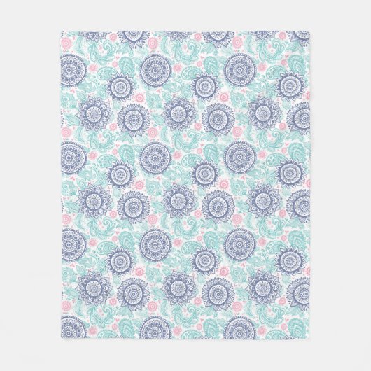 Couverture Polaire Motif ethnique de Paisley (Devant)