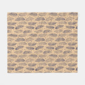 Couverture Polaire Motif ethnique d'ensemble de plume (Devant (Horizontal))