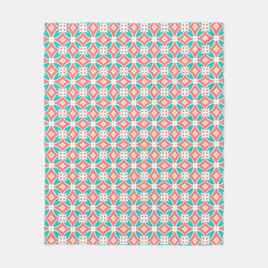 Couverture Polaire Motif ethnique multicolore (Devant)