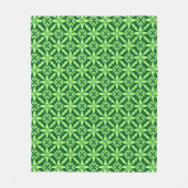 Couverture Polaire Motif étoile Ikat - Vert foncé (Devant)