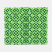 Couverture Polaire Motif étoile Ikat - Vert foncé (Devant (Horizontal))