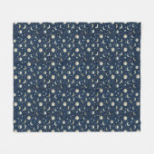 Couverture Polaire Motif Étoiles et Lune (Devant (Horizontal))