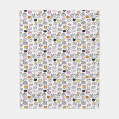 Couverture Polaire Motif face chats Whimsical (Devant)