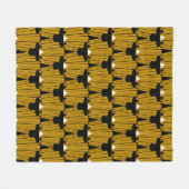 Couverture Polaire Motif fait sur commande d'art déco d'or (Devant (Horizontal))