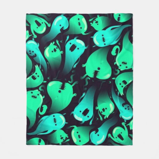 Couverture Polaire Motif fantôme (Devant)