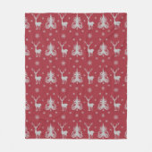 Couverture Polaire Motif Festive Red Christmas (Devant)