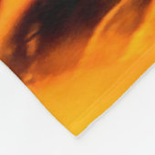 Couverture Polaire Motif Feu Et Flames (Coin)