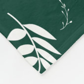 Couverture Polaire motif feuille (Coin)