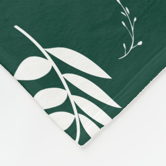 Couverture Polaire motif feuille (Coin)