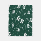 Couverture Polaire motif feuille (Devant)