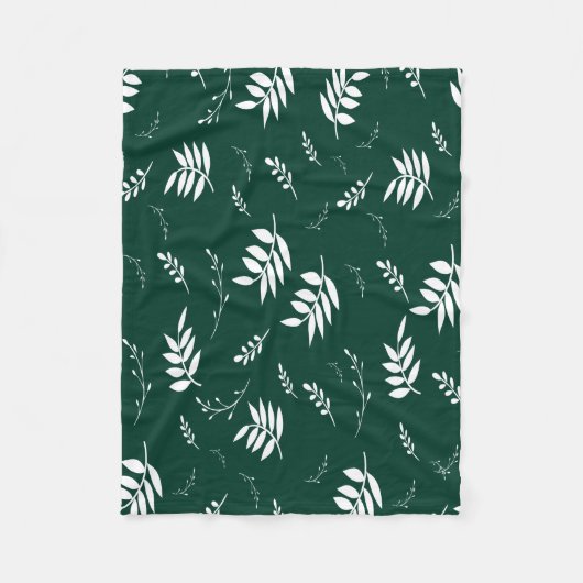 Couverture Polaire motif feuille (Devant)