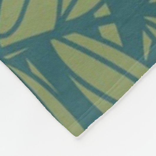 Couverture Polaire motif feuille (Coin)