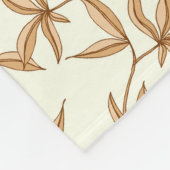 Couverture Polaire Motif feuille (Coin)