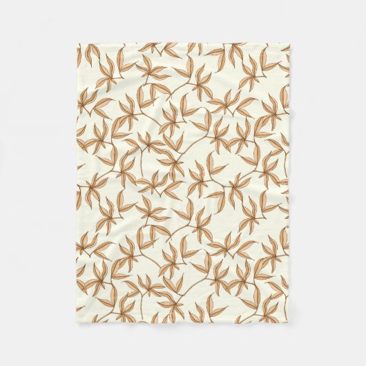 Couverture Polaire Motif feuille (Devant)